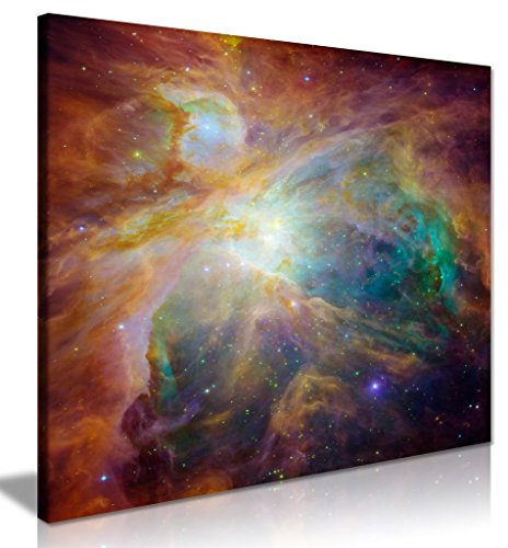 Cosmic Cloud Orion Nebula Universe Outer Space Canvas Wall Art Picture Print (16 x 16 Inch)