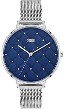 STORM London Alura Blue, Damenuhr, Edelstahlgehäuse, 5 bar Wasserdicht, Mineralglas, Analoguhr, 47423/B