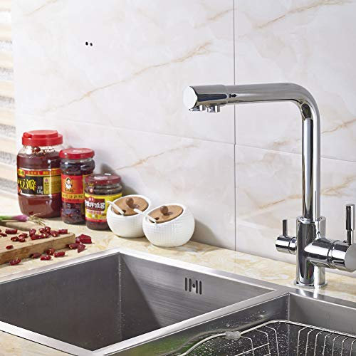 YHSGY Rubinetti da cucina Miscelatore Monocomando Per Cucina Con Doccette Cromate