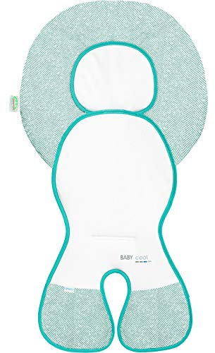 Odenwälder Babycool-Auflage new woven für Schalensitz Gruppe 0 dark mint
