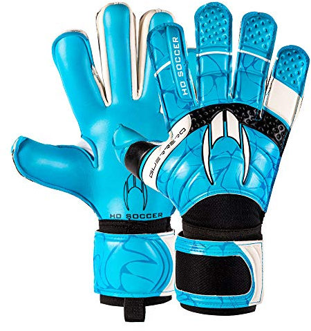 HO Soccer Premier Guerrero Hybrid Roll/Negative Torwarthandschuhe, Unisex Erwachsene Einheitsgröße Blau/Schwarz/Weiß