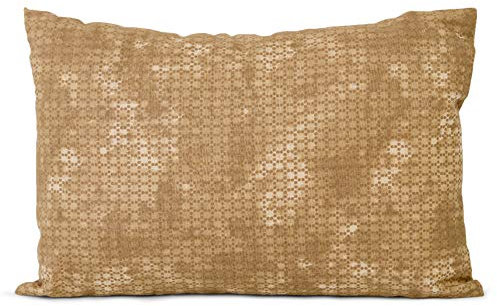 Lavendelkissen 30x20cm, Batik Gold + Bio Inlett Natur - Bio-Lavendelblüten - Duftkissen Kräuterkissen