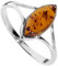 Ring - Amalia - Silber 925/000 - Bernstein