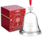 Koreno Weihnachtsglocke 2020 jährliche Weihnachtsglocke, Silberglocke Ornamente vernickelt für Weihnachtsbaumschmuck, Urlaubsglocke für Jahrestag mit Band & Geschenkbox