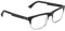 HyperX Spectre Stealth,Gaming Eyewear, Blaulichtblockierende Brille, UV-Schutz, Acetat-Rahmen, Edelstahlbügel, kristallklare Gläser, Hartschalenkoffer,Quadratisch mittel/groß schwarz