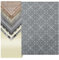 Primaflor PVC Bodenbelag Meterware TURVO - Grau-Weiß, Fliese London, 2,00m x 8,00m, Vinyl-Boden in Fliesenoptik für Küche, Wohn- und Badezimmer, Hochwertige Auslegware, Anti-Rutsch Oberfläche