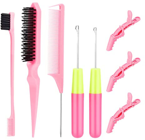 SWEET VIEW Häkelnadeln für Haare Set mit 2pcs verschiedene Größe Häkelnadel, Latch Hook für Passion Twist Crochet Haarverlängerungen