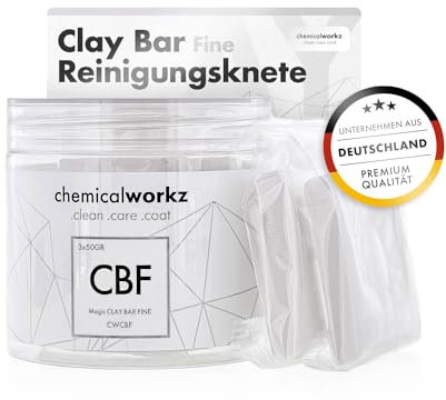 chemicalworkz® Magic Clay Bar (2x 50g) Reinigungsknete - Feine Reinigungsknetmasse & Lackreinigungsknete zur Auto Lackpflege & Lackreinigung