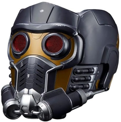 Marvel Legends Series Star-Lord Premium Electronic Roleplay Helmet with Light and Sound FX, Adult Roleplay Gear