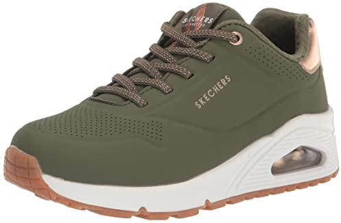 Skechers Uno-Shimmer Away 155196-OLV, Womens Sneakers, Green, 39 EU