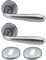 Bricolevante Maniglie Porta Interna Disponibile in più Varianti vendute in set - Maniglia Tonda per Porte (Tonda, Cromo Satinato)