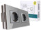 CNBINGO WLAN Schuko Steckdose unterputz, 16 Amp Glas Smart Steckdose Arbeit mit Alexa(Echo, Echo Dot), Google Assistant, APP Steuerung, Nur 2.4 GHz WiFi, 2 Fach, Grau, 2er Pack