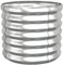 vidaXL Pflanzkübel Blumenkübel Hochbeet Blumenkasten Pflanzgefäß Pflanzkasten Blumentopf Garten Pulverbeschichteter Stahl 40x40x36cm Silbern