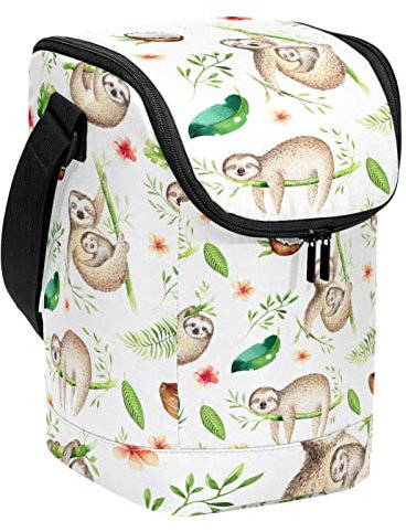 HOHODIY Lonchera para hombres y mujeres, animales de bebé, perezosos, guardería, lonchera aislada, lonchera para el trabajo