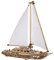 UGEARS Serenitys Traum Segelschiff Modellbausatz - Holzpuzzle Erwachsene 3D Schiff - Modellschiff Bausatz Holz - Segelboot Schiff für DIY Liebhaber - 3D Puzzle Holz Erwachsene Bausatz