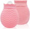 320 ml Small Hot Water Bottle with Cover, Hot Water Bag for Back, Neck and Shoulders Pain Relief with Soft Cover Removable and Washable, Best Birthday, Christmas Gifts for Girls Women Kids Adults