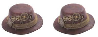 Damen Mini Steampunk Zylinder Clip Party Hut Premium Material Langlebig