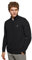 Polo Club Maglione Nero Uomo con Mezza Cerniera - Logo Ricamato - Maglioni 100% Cotone