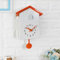 Kuckucksuhr, Vintage-Kuckuck-Wanduhr, Kuckucksuhr mit Pendel, Stimmen, Anruf, Vogelhaus, Wandkunst, Zuhause, Wohnzimmer, Büro, Dekor (weiß + orange)