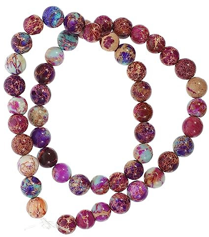 Lurrose 2stücke Runde Perlen Armband Aus Hochwertigem Schmuck Für Handgelenk Lose Edelsteinperlen Für Kreative Bastelprojekte