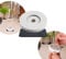 silwy® Magnet-Adapter für bestehende Stielgläser inkl. Metall-Nano-Gel-Pad - für Weingläser, Sektgläser, Pilstulpen - Magnetsystem zum Nachrüsten, Set aus 1x Magnet-Kondom & 1x Nano-Gel-Pad (Grau)