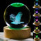 3D-Adler-Geschenke für Frauen, Kristallkugel, 60 mm, Adler-Figuren, Dekoration, Glastierfigur, Adler, Dekoration, Stuff für Zimmer, Geburtstag, beste Freundin, Adlerliebhaber, Andenken,