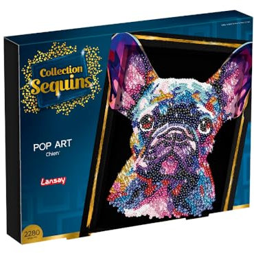 COLLECTION SEQUINS - Paillettenkunst PopArt Hund