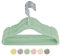 Homewit Kinderkleiderbügel 30 Stück | Kinder Kleiderbügel Samt, Anti-Rutsch | Baby kleiderbügel 5 mm Dicke, Platzsparend | Kleine Kleiderbügel mit 360° drehbarer Haken|, 30Lx21B cm, Mintgrün