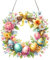 Starnearby Türkranz Ostern DIY Diamond Painting Ostern Anhänger Diamant Painting Fensterbilder Ostereier zum Aufhängen Diamant Malerei Basteln Ostern Kinder (Osterkranz 2)