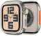 ZZDZZ Escabroso Funda Compatible con Apple Watch Series 6 5 4 SE 44mm, [Giro 44mm en Ultra2/1] con Contraportada Metál Marco Parachoques Protector Carcasa para iWatch (Titanio)