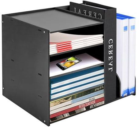 Ordner aus PVC, 39 x 31 x 30 cm, Schwarz, 5 mm dick