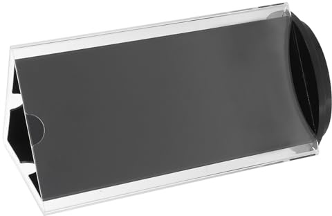 Cabilock 3-seitiger Tischaufsteller Drehbar Acryl Menükartenhalter 90x180mm für Restaurant, Café & Hotel Drehbarer Speisekartenhalter & Preisschildhalter Glasklarer Schilderhalter