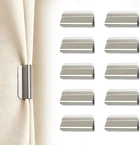 10 PCS Gardinenmagnete Magnetclips Vorhänge Kein Bohren