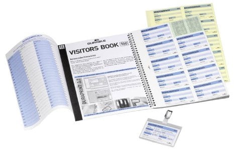 Durable Nachfüllsatz für Besucherbuch / Visitors Book 100, deutsch, für 100 Namensschilder, 146461