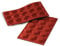 silikomart | SF014 Silikonform für TARTELLETTA Monoportionen, antihaftbeschichtet, 15 Hohlräume, 1er Pack Kuchenform, Ø 50 h 15 mm, Made in Italy