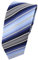 TigerTie - schmale Designer Krawatte in blau hellblau dunkelblau creme grau gestreift