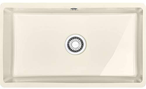 Franke Kubus KBK 110-70 Lavabo sobre-encimera Rectangular - Fregadero (Lavabo sobre-encimera, Rectangular, Beige, 1 senos, Rectangular, 705 x 385 mm)