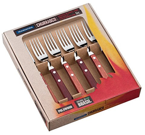 Tramontina 29899/166 Tenedores Set – Rojo/Jumbo (Juego de 6)