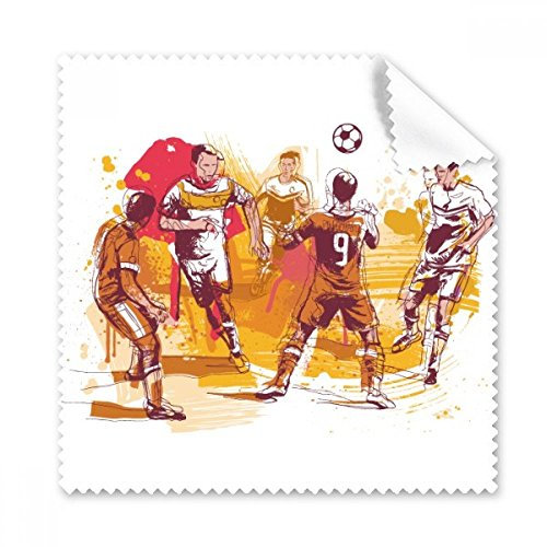 DIYthinker Match Soccer Football Sports Glasses Cloth Cleaning Cloth Gift Phone Screen Cleaner 5Pcs