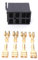 C-FUNN 8 Stück Flachstecker-Buchsen & Wippschalter ARB Stecker Buchse Carling