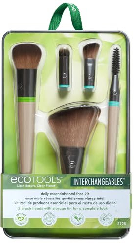 Daily Essentials Total Face Fit - Intercambiables: Set Brochas Rostro Ecotools
