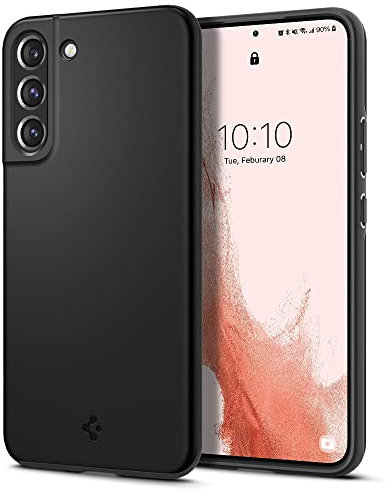 Spigen Thin Fit Hülle Kompatibel mit Samsung Galaxy S22 -Schwarz