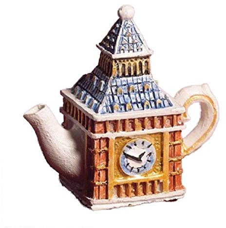 Melody Jane Dolls House Big Ben Clock Tower Teapot Miniature Kitchen Dining Accessory 1:12