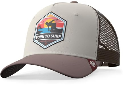 The Indian Face Unisex Born to Surf Baseball Kappe, Marron, One Size