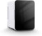 CLIPOP 4L Mini Fridge, 6 Cans Portable Small Car Fridge for Bedroom, Drink Cooler AC+DC Power Cooler for Home Office Dorm Travel Skin Care Makeup, Black