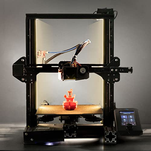 UniTak3D Ender 3 3D-Drucker LED-Licht 24V Dual Sides Embedded Strip 7.5W Light Upgrade Kit für Ender 3 V2, Ender 3 V2 Neo,Ender 3 Pro, Ender 3,Ender 3 Neo,Ender 3 S1, CR6SE,Voxlab Aquila-2020 Profile