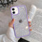 EKAM TPU Back Case for iPhone 11 - Glitter Translucent Sparkly Bling Design for Girls Women Liquid Silicone, Anti-scratch Shockproof Protective Cases for iPhone 11-6.1 Inch (Lilac)