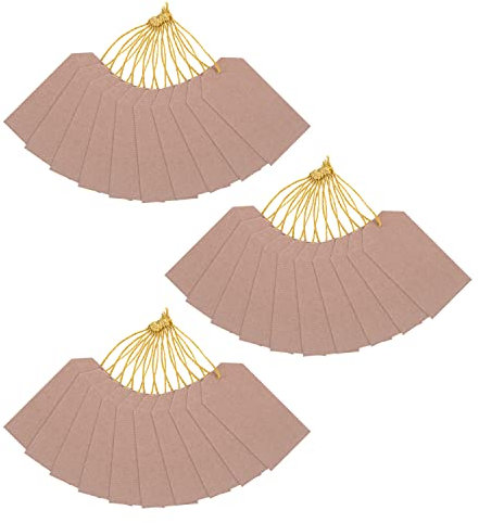 Hallmark Geschenkanhänger, 30 Stück, braunes Kraftdesign, Weihnachten, mit Bindfaden