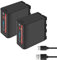 Shentec 7.4V 8800mAh Batterie Lithium-ION pour Sony NP-F980 / F970 / F750 / F550 / F960 avec câble de Charge 5V USB