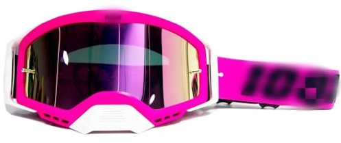 Motorradbrille,Motocross Brille Motorrad Sonnenbrille Motocross Safety Protective Night Vision Helm Goggles Fahrer Fahren Gläser (Color : Pink Single)